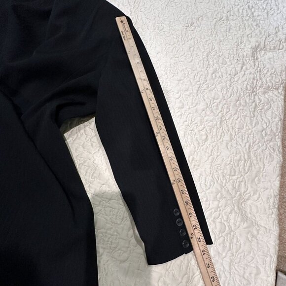 NWT Karen Scott Blazer Jacket Career Black Two-Button Pockets Women's Size 16W - Picture 10 of 11